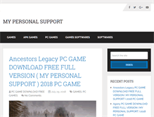 Tablet Screenshot of mypersonalsupport.com